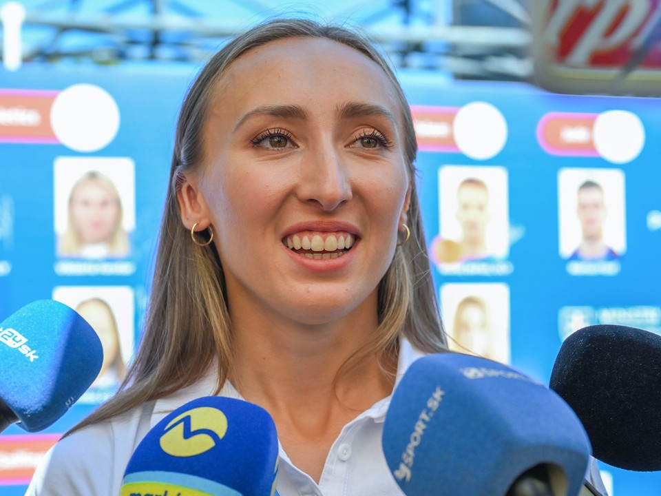 Gabriela Gajanová počas návštevy Slovenského domu na OH 2024