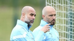 Pep Guardiola a Enzo Maresca.