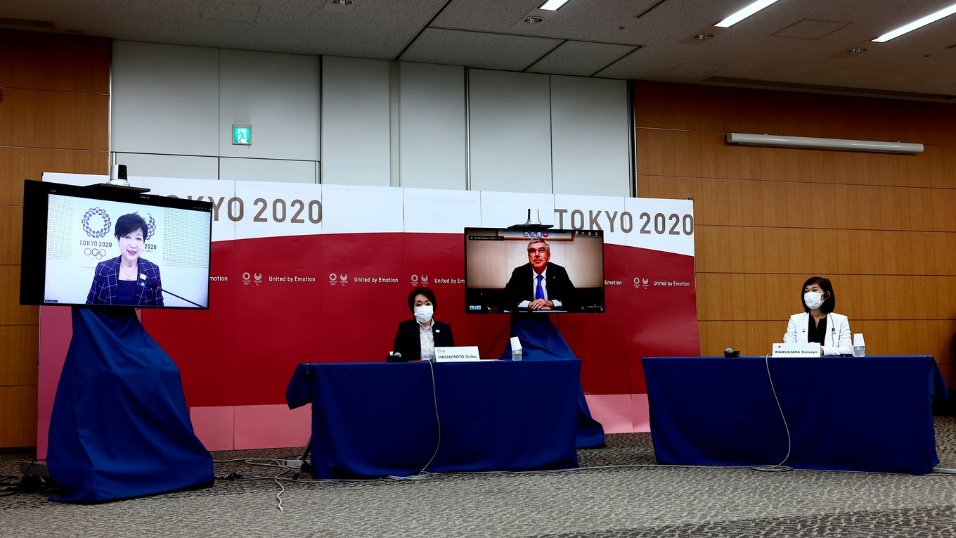 Fotografia zo zasadnutia pred štartom OH v Tokiu 2020. 