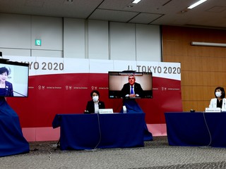 Fotografia zo zasadnutia pred štartom OH v Tokiu 2020. 