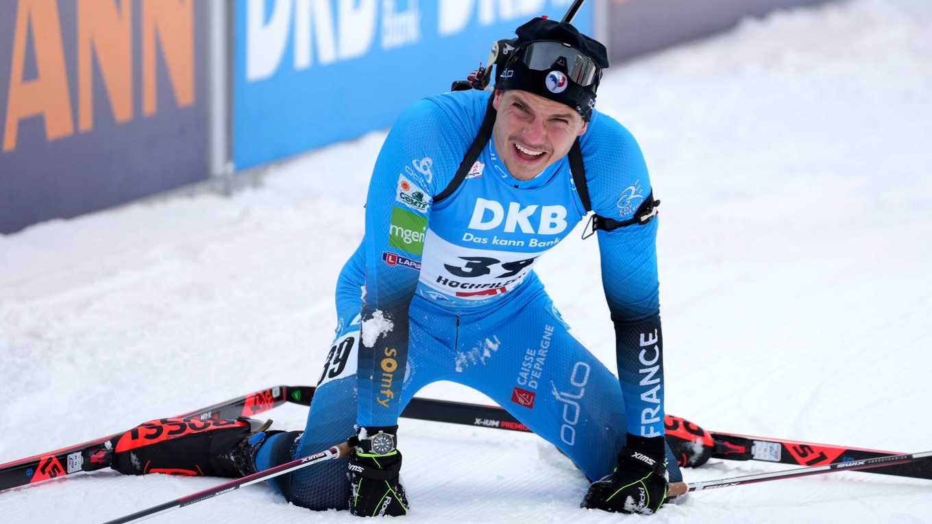 Francúzsky biatlonista Emilien Jacquelin.