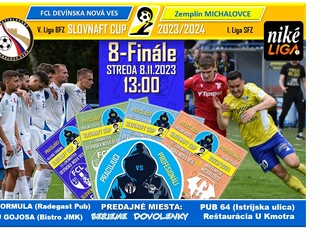 Pozvánka na 8 finále Slovnaft Cupu