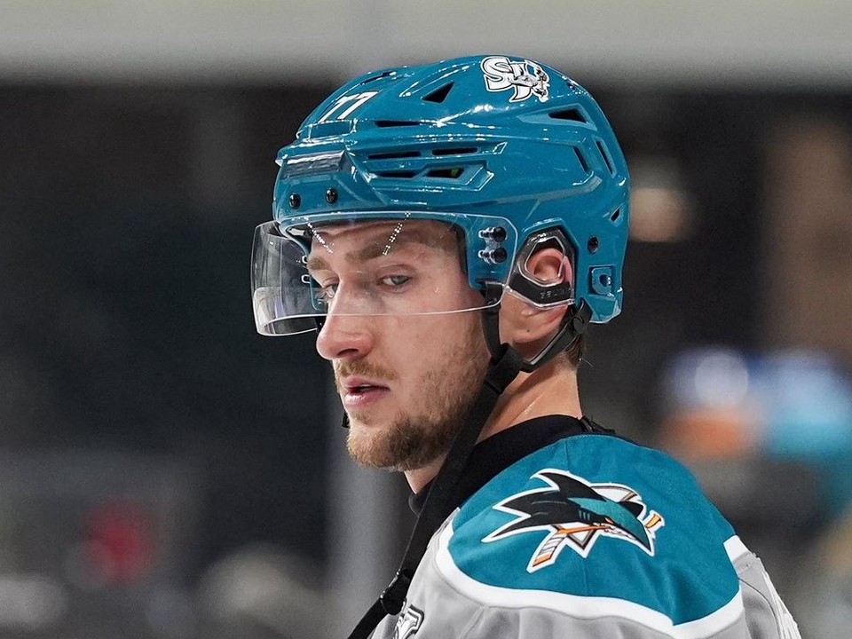 Pavol Regenda v drese tímu San Jose Barracuda.