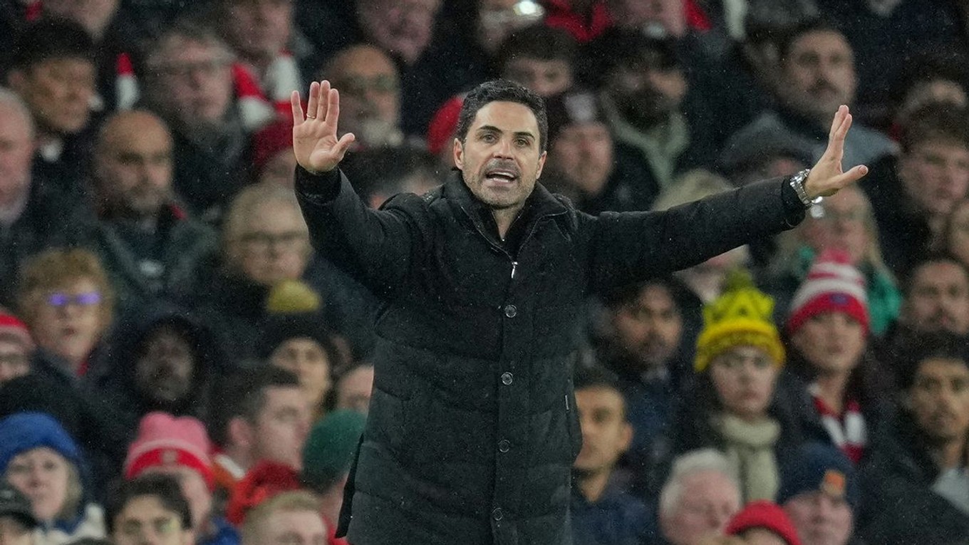 Tréner Arsenalu Mikel Arteta.