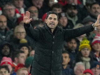 Tréner Arsenalu Mikel Arteta.