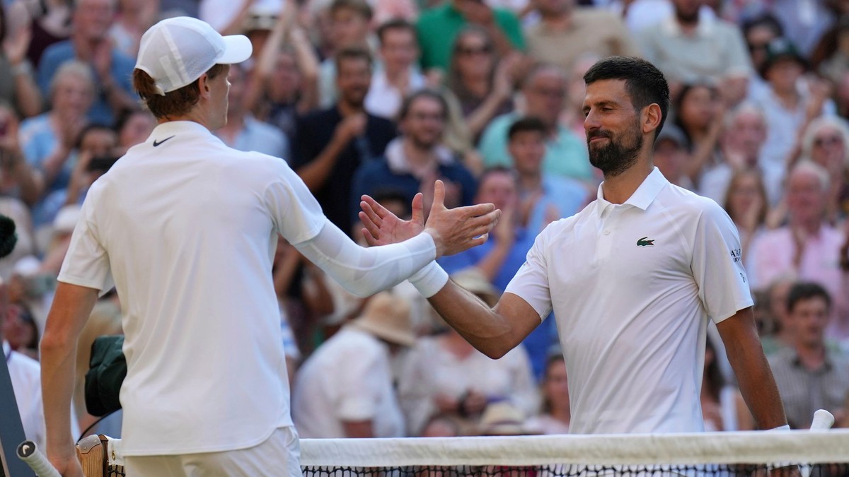 Jannik Sinner a Novak Djokovič