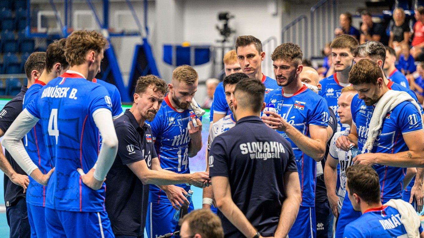 Slovenskí volejbalisti. 