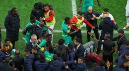 Momentka zo zápasu Maroko - Senegal