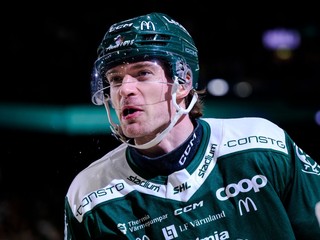 Marián Studenič v drese Färjestadu. 