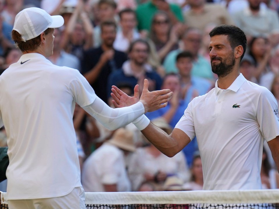 Jannik Sinner a Novak Djokovič