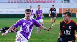 Momentka zo zápasu Komárno - Ružomberok.