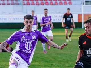 Momentka zo zápasu Komárno - Ružomberok.