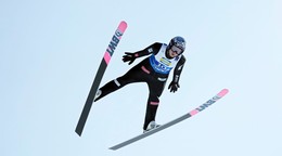 Marius Lindvik na MS v severskom lyžovaní 2025.