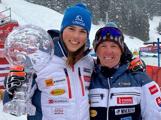 Petra Vlhová a Livio Magoni.