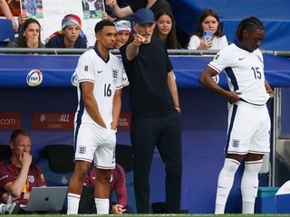 Thomas Tuchel na lavičke Anglicka