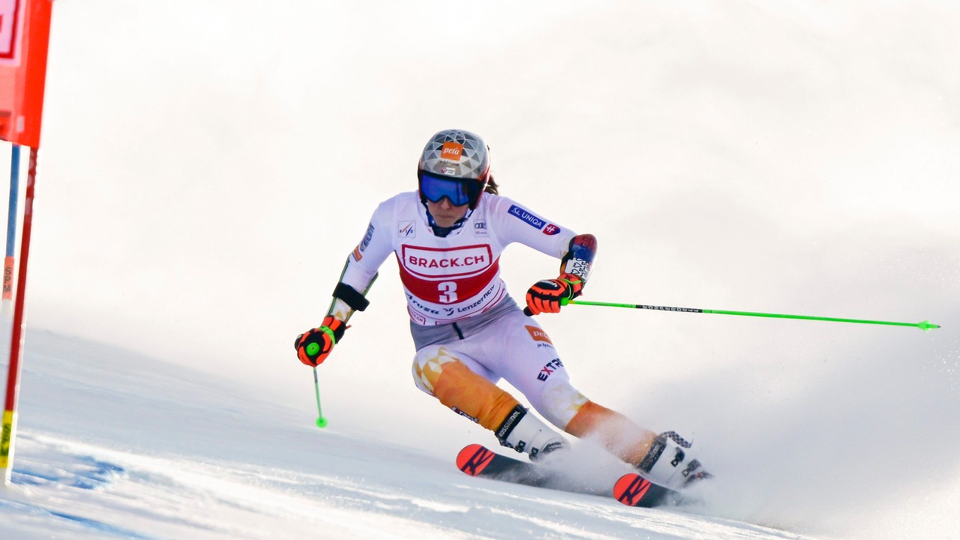 Online prenos: Petra Vlhová dnes ide obrovský slalom v Aare (1. kolo).