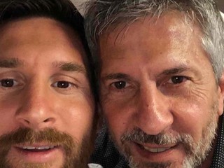 Messi s otcom.