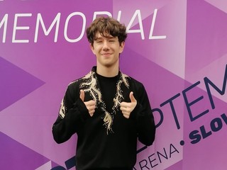 Adam Hagara po voľnej jazde na Memoriáli Ondreja Nepelu 2025.