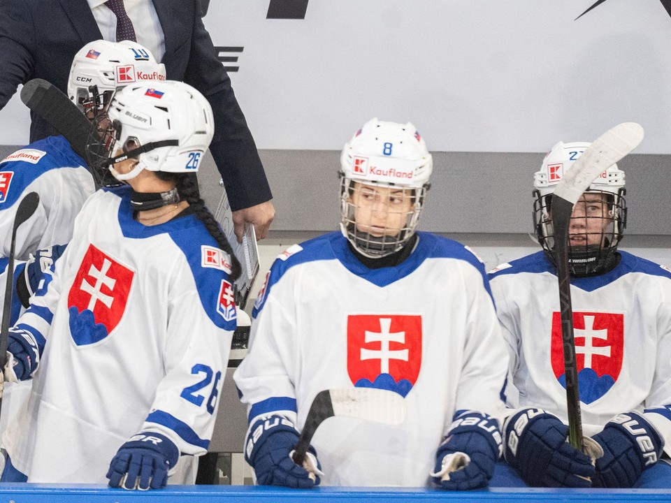 Slovenské hokejistky počas Nemeckého pohára.