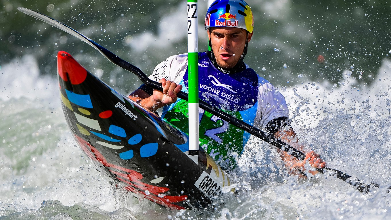 Jakub Grigar na MS vo vodnom slalome 2021.