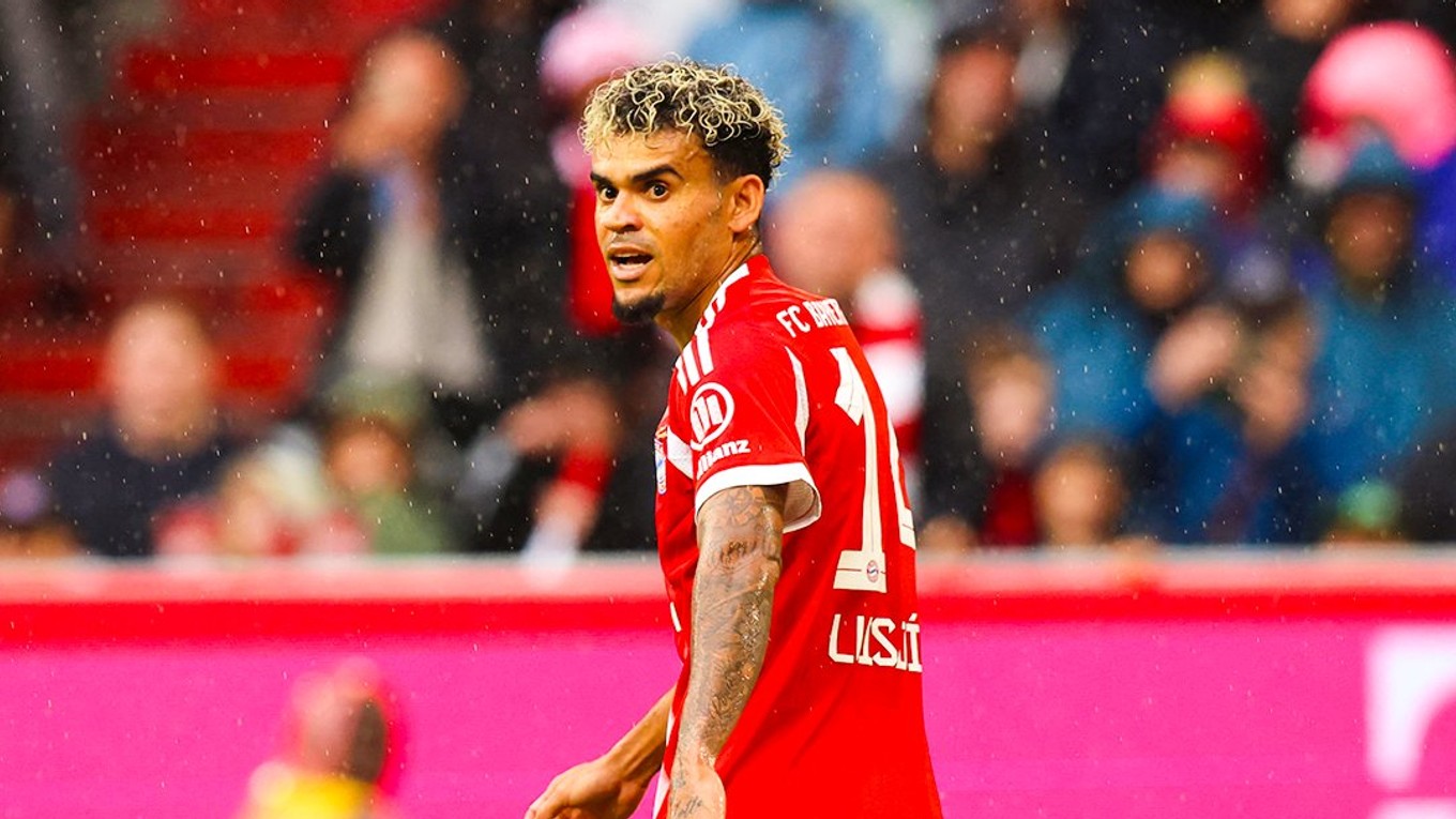 Luis Diaz v drese Bayernu Mníchov.