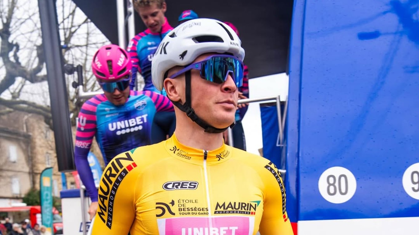 Slovenský cyklista Lukáš Kubiš.