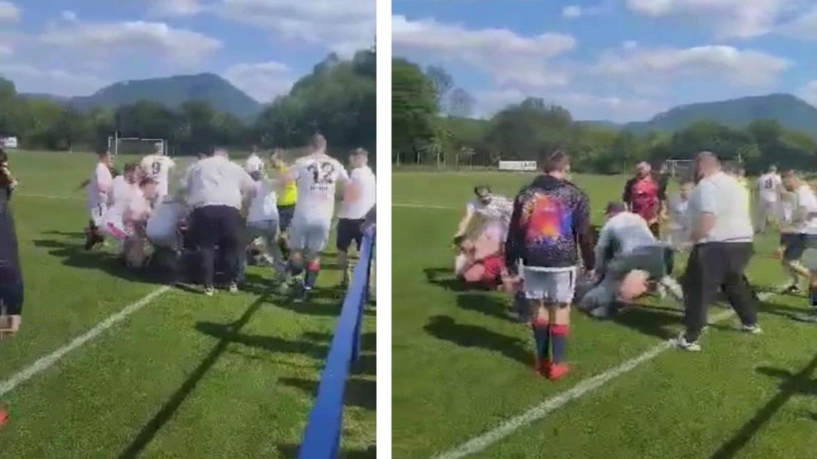 VIDEO: Rasizmus? Hráči sa na ihrisku pobili. Zápas nižšej súťaže skončil predčasne