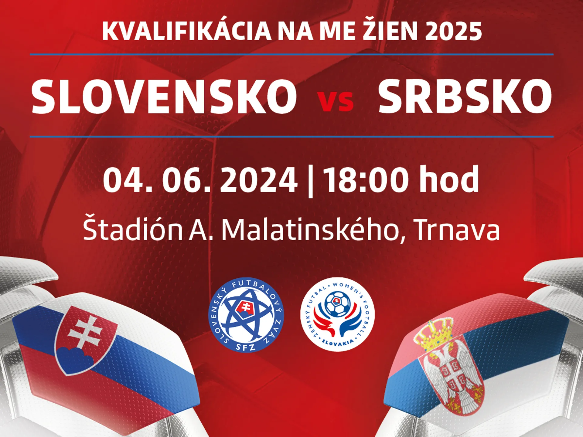 ŽENY A - Vstupenky na kvalifikačný zápas so Srbskom v predaji online