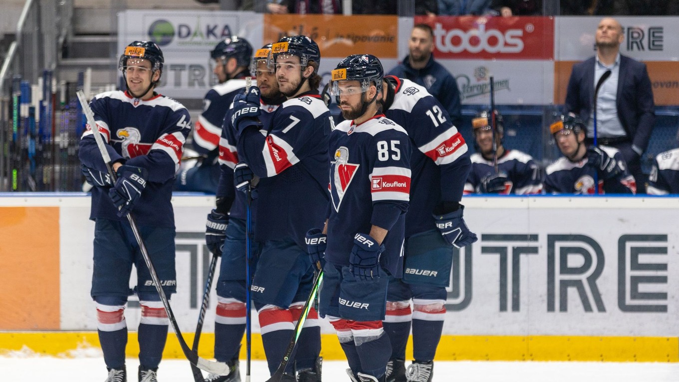 Hokejisti HC Slovan Bratislava.