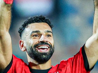 Mohamed Salah v drese Egyptu. 