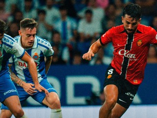Momentka zo zápasu Espanyol Barcelona - RCD Mallorca