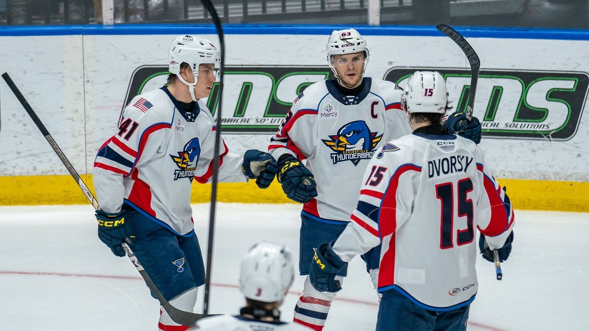 Dalibor Dvorský v drese Springfield Thunderbirds.