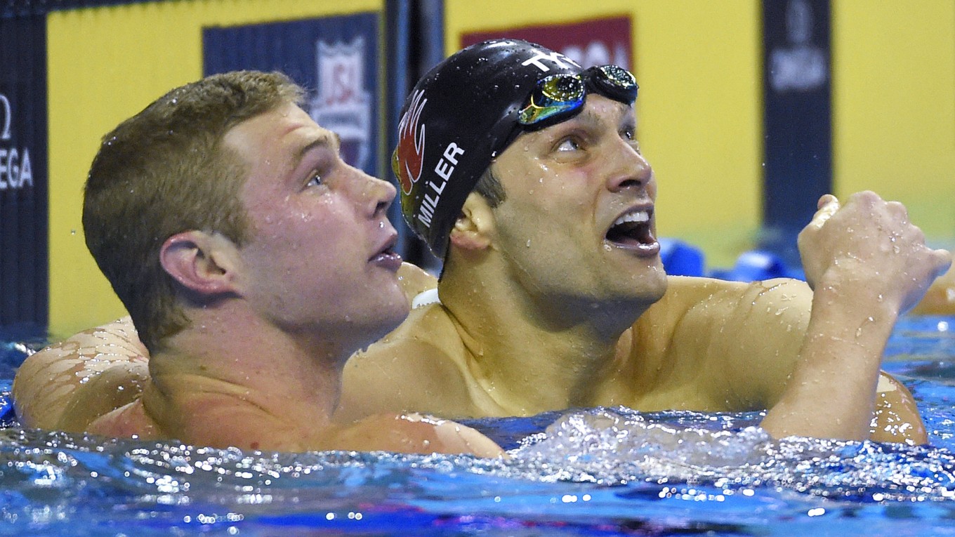 Kevin Cordes (vľavo) a Cody Miller, archívna snímka. 