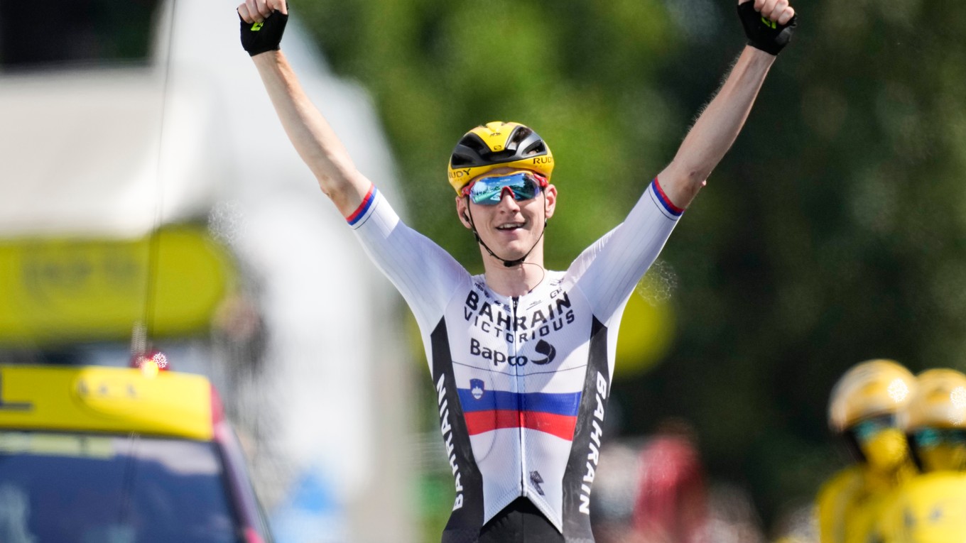 Matej Mohorič vyhral 19. etapu na Tour de France 2021.