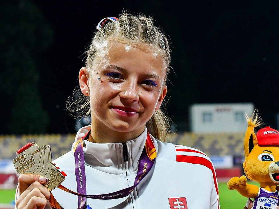Laura Frličková získala zlato na ME juniorov 2024. 