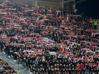 Fanúšikovia Slavie Praha