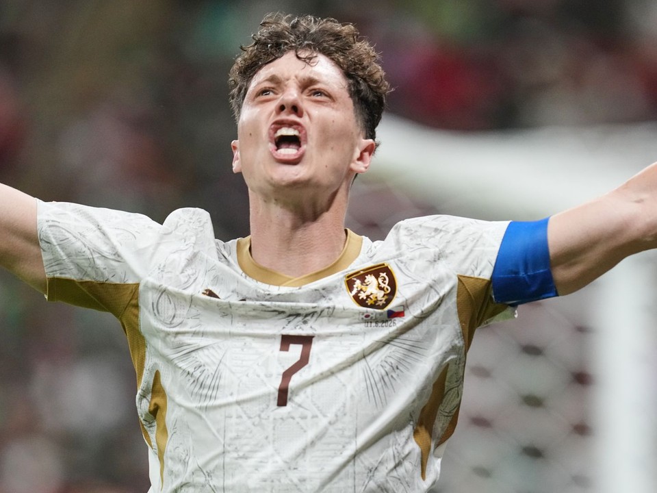 Ladislav Krejčí počas zápasu Česko - Južná Kórea na MS vo futbale 2026.