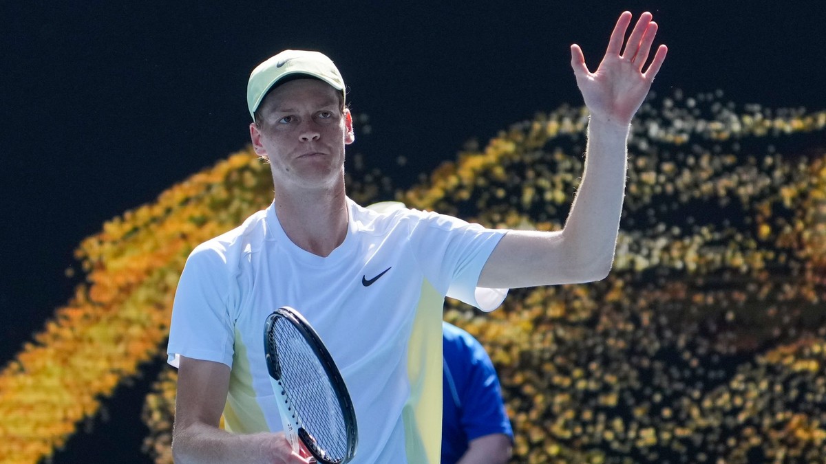 Jannik Sinner na Australian Open 2025.