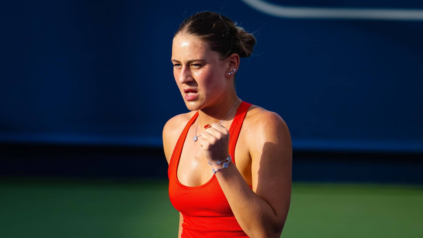 Ukrajinská tenistka Marta Kosťuková.