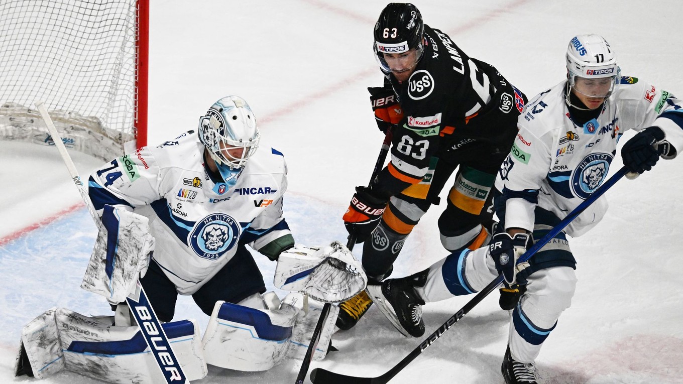 Momentka zo zápasu Nitra - Košice