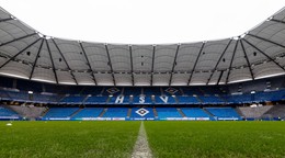 Na archívnej snímke z 21. februára 2026 futbalový štadión Volksparkstadion v Hamburgu.