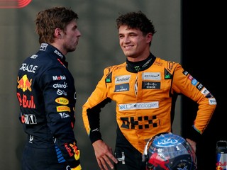 Lando Norris a Max Verstappen