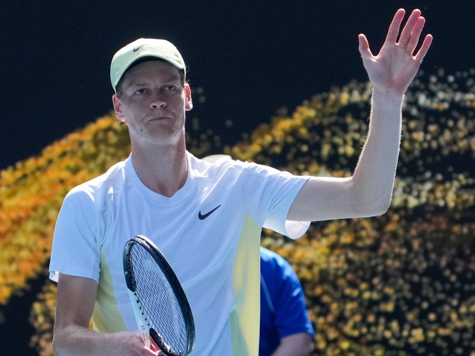 Jannik Sinner na Australian Open 2025.