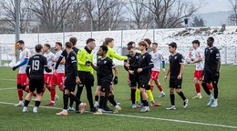 Momentka z prípravného zápasu Trenčín B - Lehota pod Vtáčnikom.