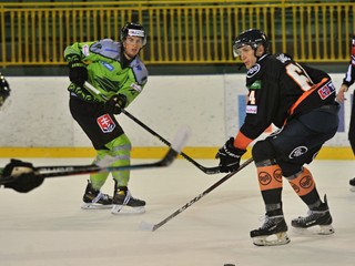 Momentka zo zápasu Vlci Žilina - HC Košice.