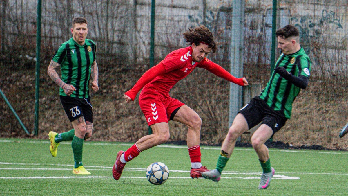 Momentka zo zápasu Lehota pod Vtáčnikom - Prievidza.