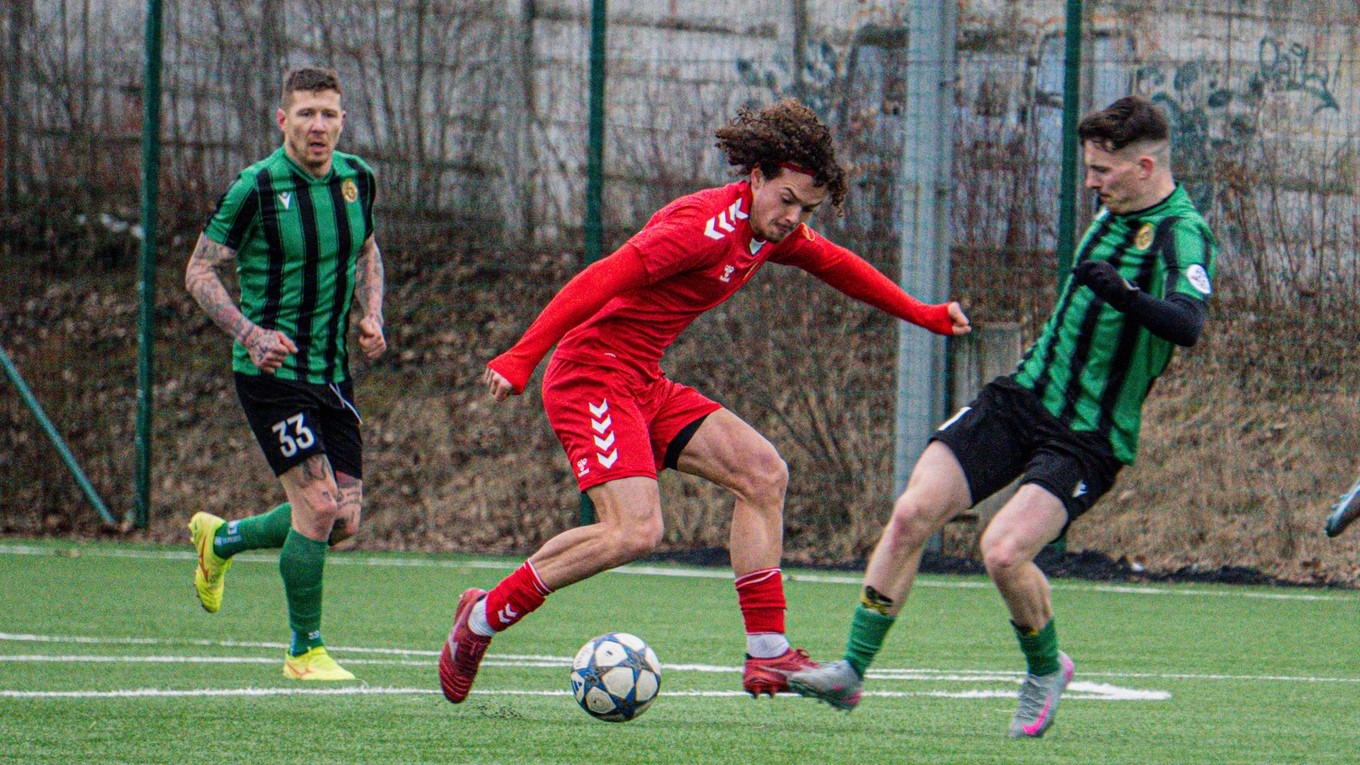 Momentka zo zápasu Lehota pod Vtáčnikom - Prievidza.