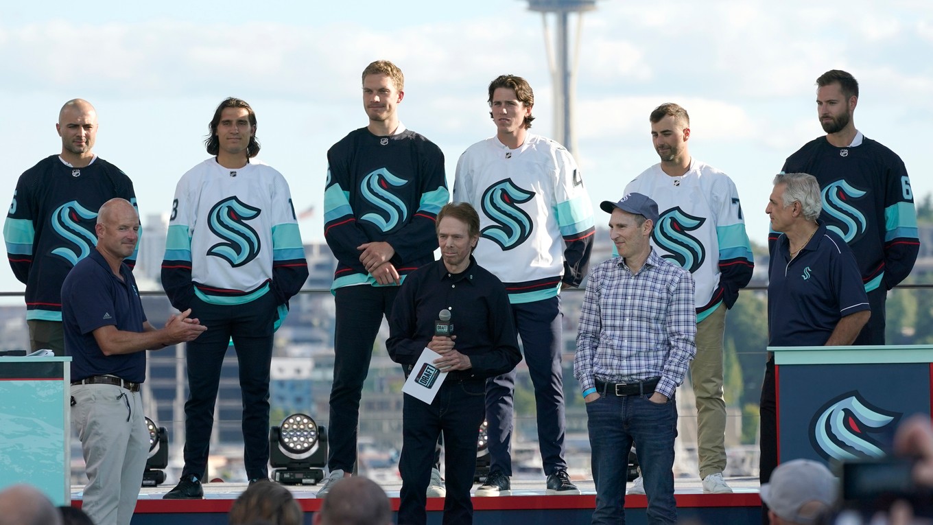 Hokejisti Seattle Kraken počas expanzného draftu.
