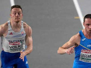 Ján Volko na halových ME v atletike 2023.