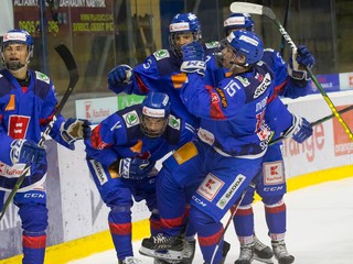 Hokejisti SR 18 na turnaji Hlinka Gretzky Cup v Piešťanoch.
